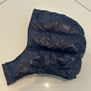 Authentic Moncler Kids Maya down coat replacement hood navy blue jacket